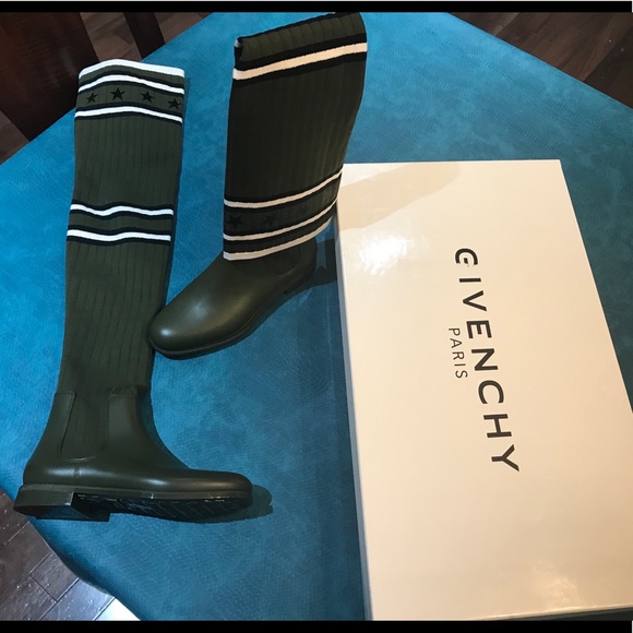 givenchy boots olive green
